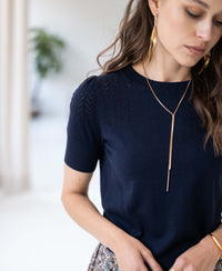 Sweater LA FEMME Dark blue