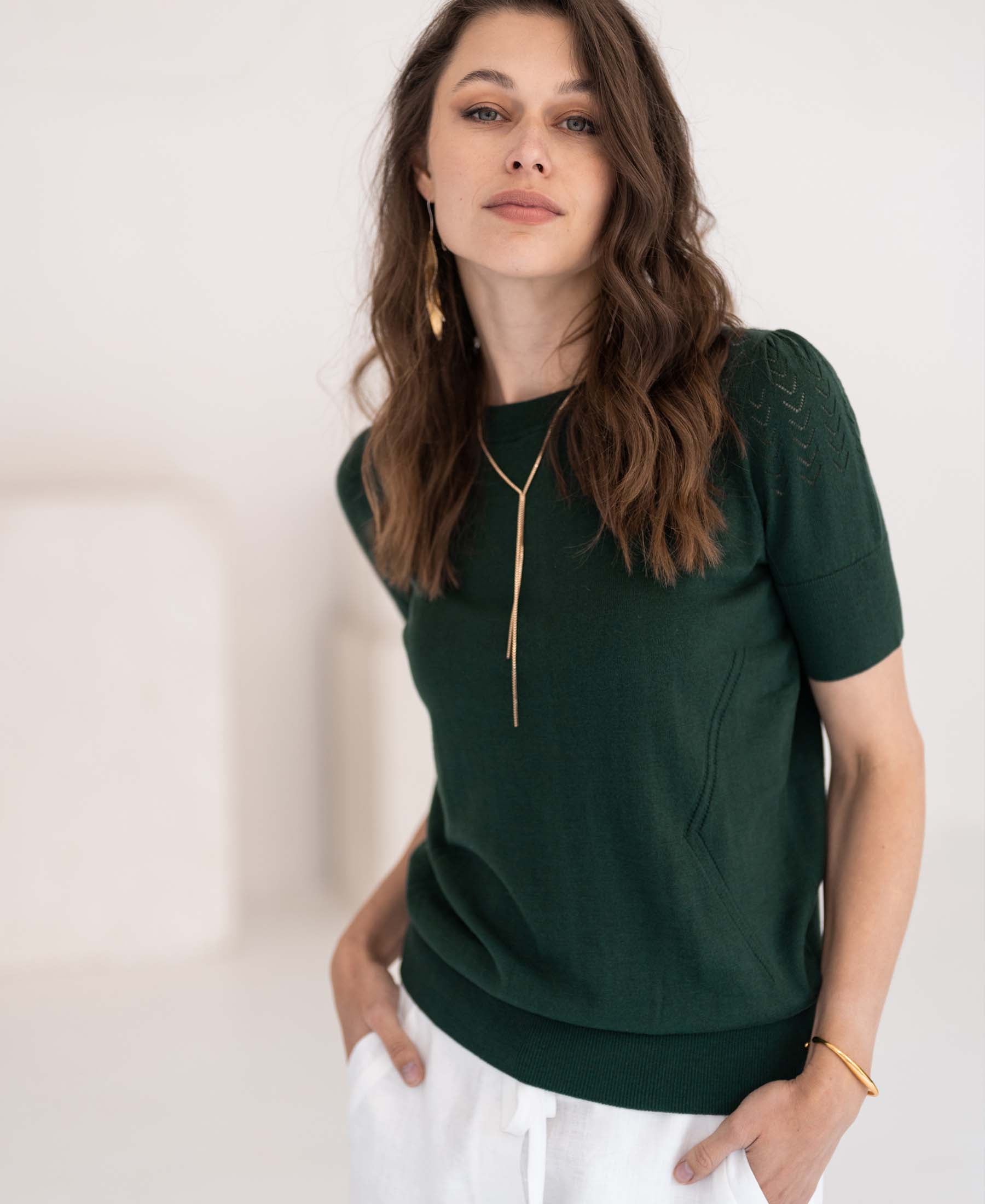 Sweater LA FEMME Green