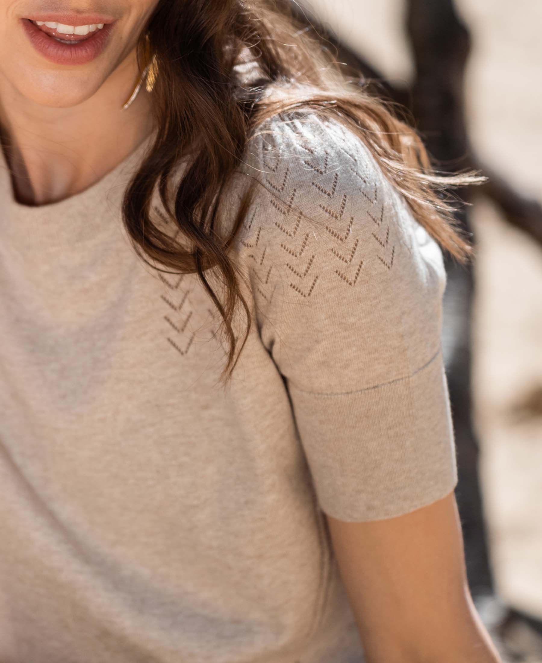 Pullover LA FEMME Sand