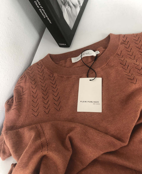 Sweater LA FEMME Caramel