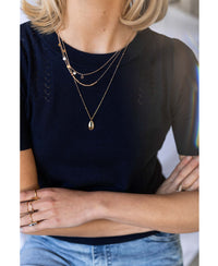 Sweater LA FEMME Dark blue
