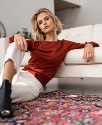 Merino sweater LA COEUR Rosewood