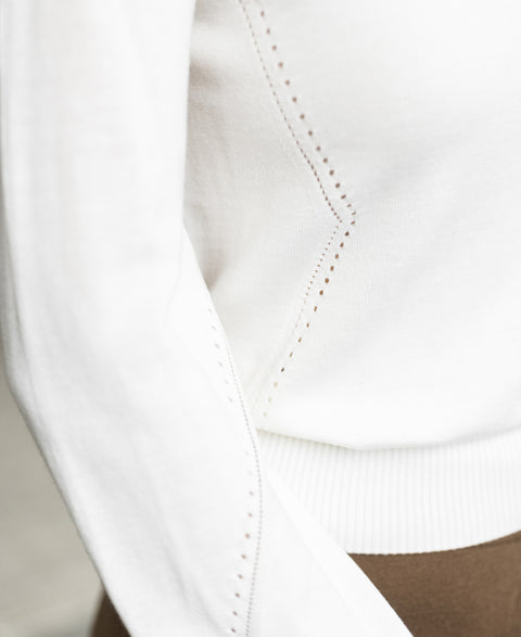 Merino sweater LA CLIQUE Ivory white