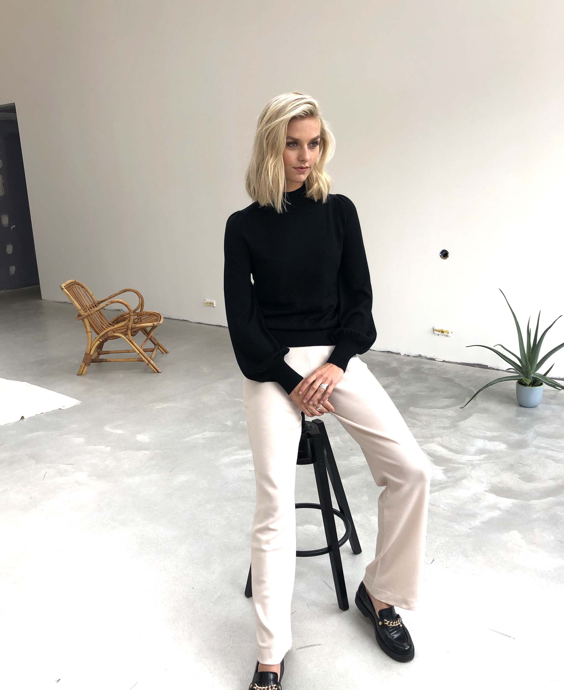 Rollkragenpullover LES SALLES Schwarz