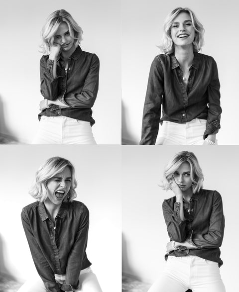 Denimblouse LA SEZANNE