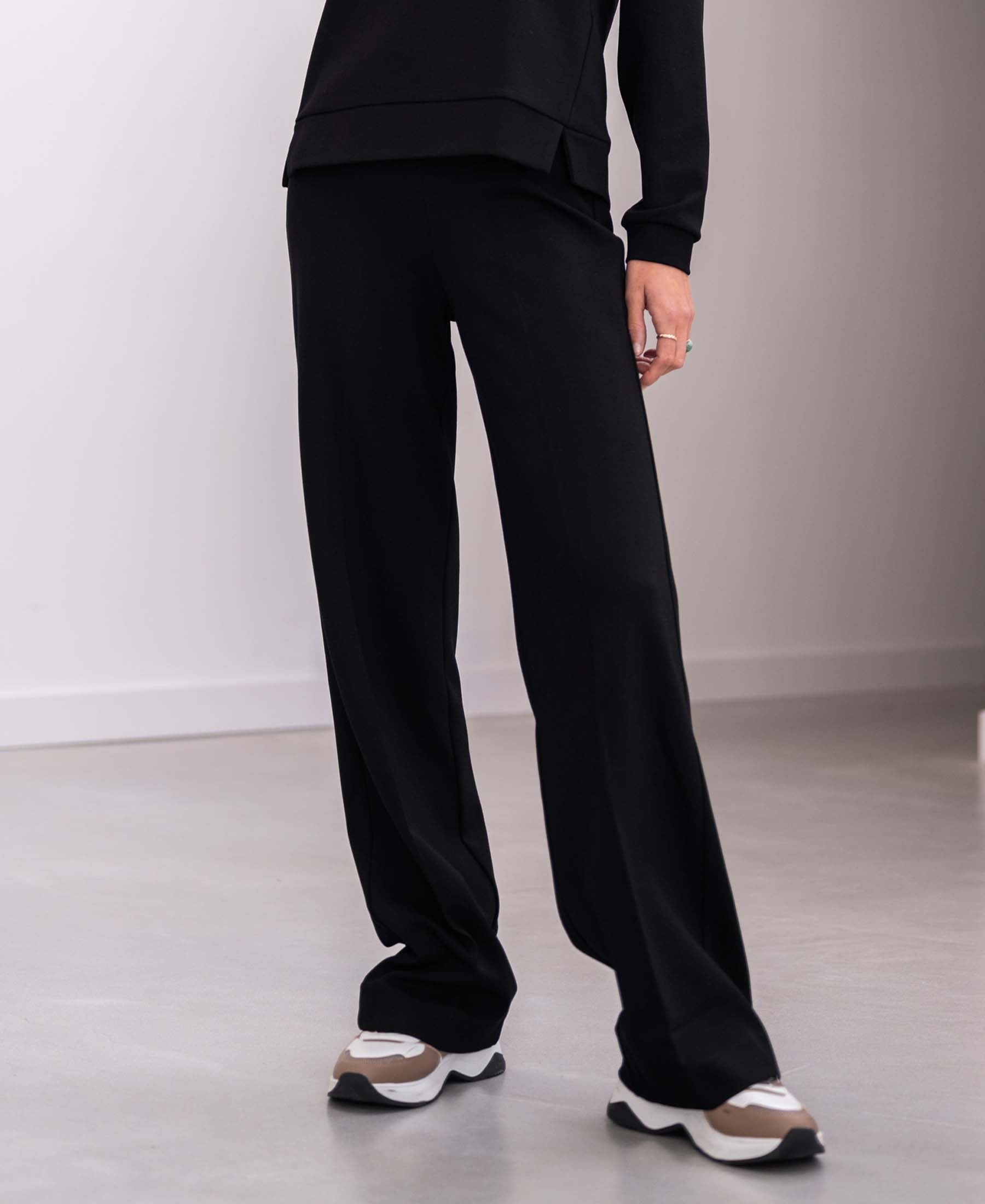 Wide-leg trousers LA POISY Black
