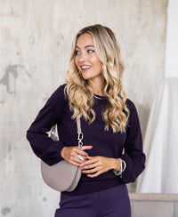 Trui LA COEUR in Dark Violet
