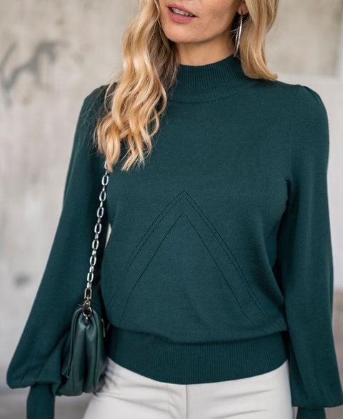 Turtleneck sweater LES SALLES Dark green